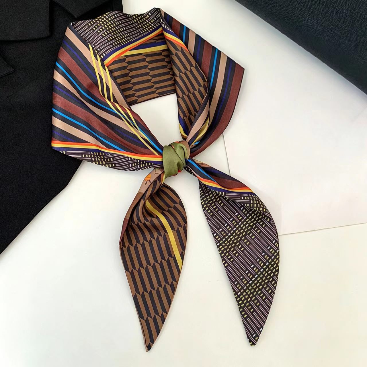 Head Wrap Turban - Foulard di lusso in seta satinata