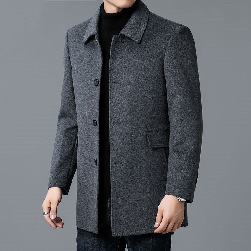 Muffler Men Wool - Cappotto in misto lana bianco da
