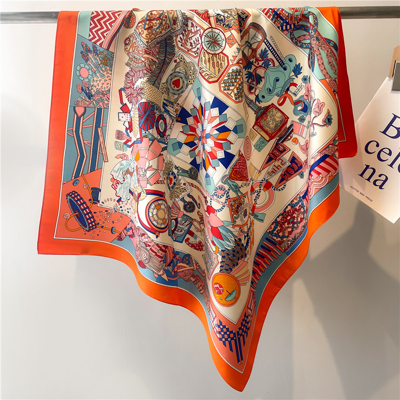 Nuova Sciarpa Quadrata in Seta - Head Wrap Turban recensione e prezzo